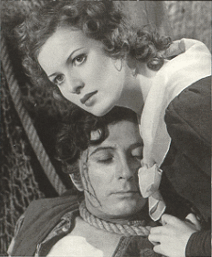 With Maureen O'Hara in Jamaica Inn, 1939