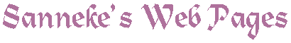 Sanneke's Web Pages